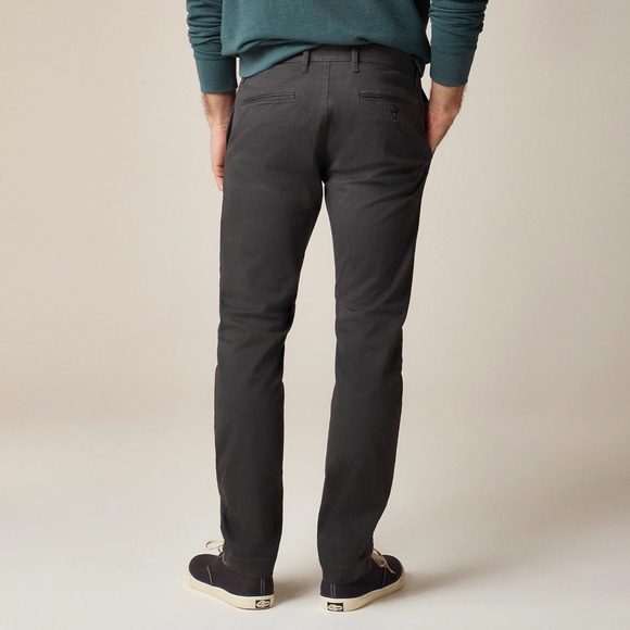 New JCREW Size 34 / 34 484 Slim-fit Stretch Chino Pant in Onyx Grey $98 AR885 - Picture 2 of 6
